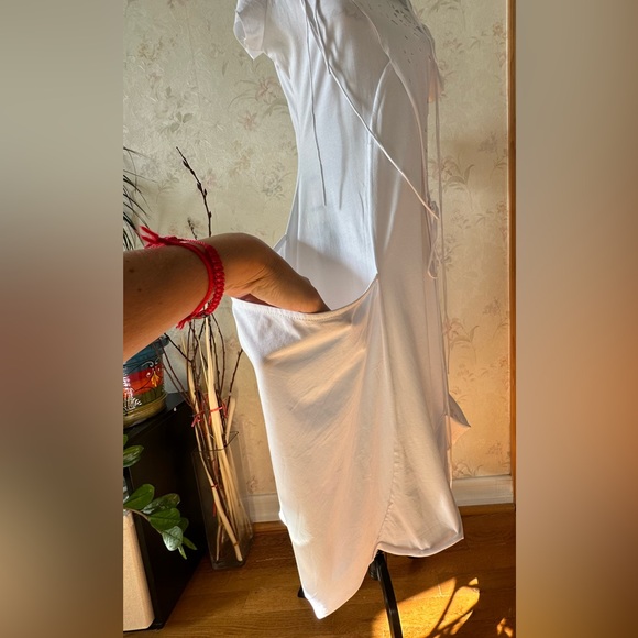 A White tunic dress-Boho Style. Size XS. - Picture 12 of 16